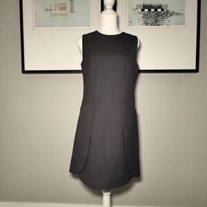 Tory Burch Wool Smock Dress – Dark Grey – Size 4